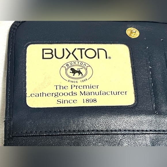 Buxton Blue Crossbody Wallet Purse with Many Zipper Pockets Card Slots 52” Strap - Picture 14 of 16